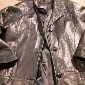 Synergy leather jacket